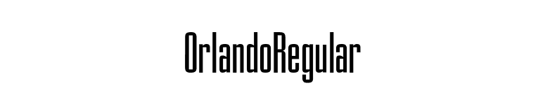OrlandoRegular font preview