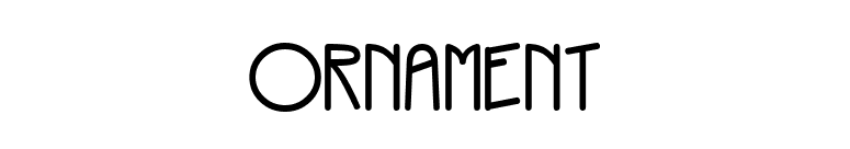 Ornament font preview