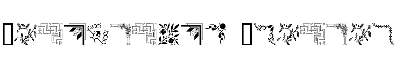 Ornamental Corners font preview