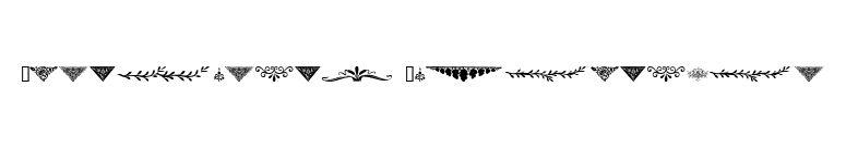 Ornamental Decoration font preview