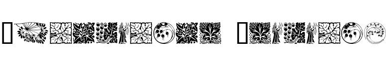 Ornamental Elements font preview