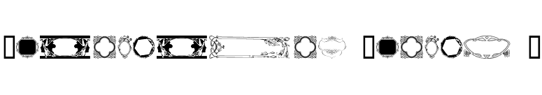 Ornamental Frames I font preview