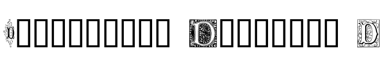 Ornamental Initials D font preview