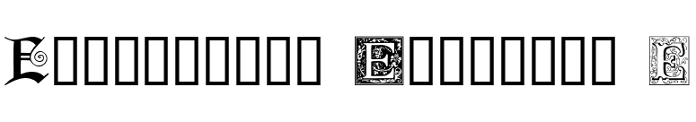 Ornamental Initials E font preview