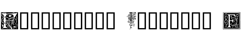 Ornamental Initials F font preview