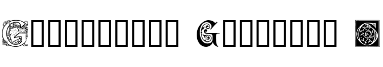 Ornamental Initials G font preview