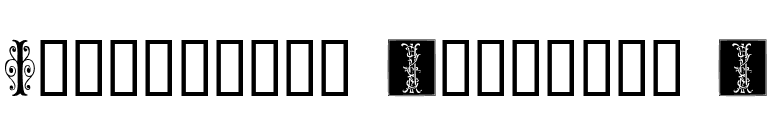 Ornamental Initials I font preview