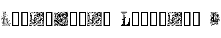 Ornamental Initials L font preview