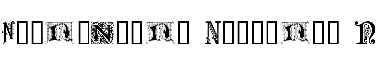 Ornamental Initials N font preview