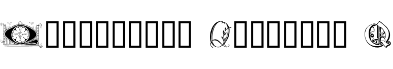 Ornamental Initials Q font preview