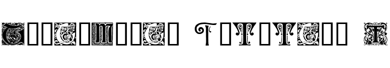 Ornamental Initials T font preview