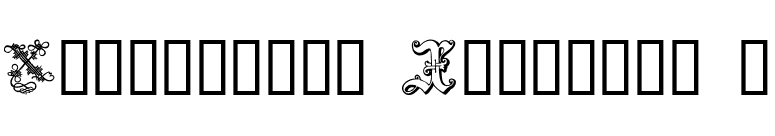 Ornamental Initials X font preview