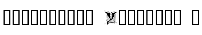 Ornamental Initials Y font preview