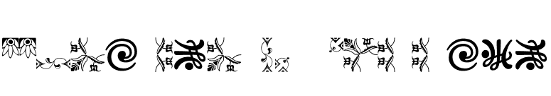 OrnamentsVillage font preview
