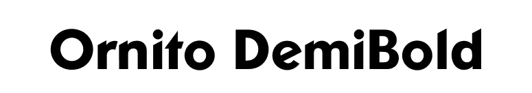 Ornito DemiBold font preview