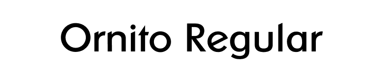 Ornito Regular font preview