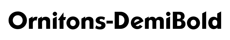 Ornitons-DemiBold font preview