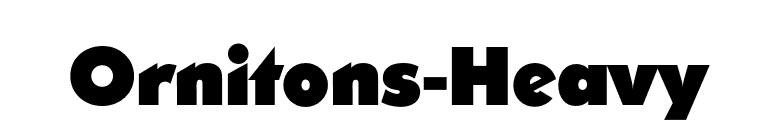 Ornitons-Heavy font preview