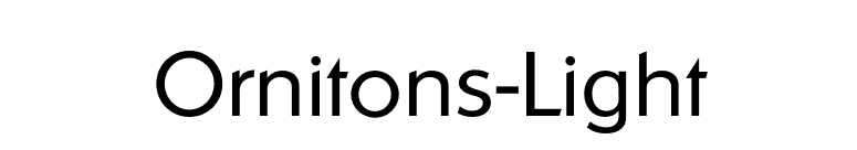 Ornitons-Light font preview