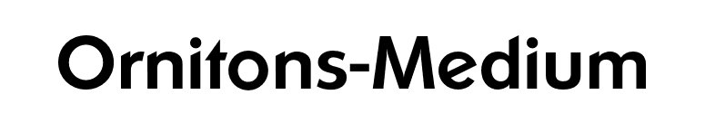Ornitons-Medium font preview