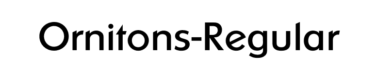 Ornitons-Regular font preview