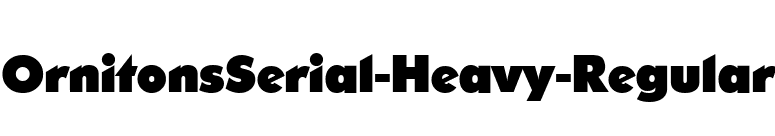 OrnitonsSerial-Heavy-Regular font preview