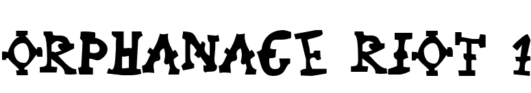 Orphanage Riot 1 font preview