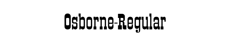 Osborne-Regular font preview