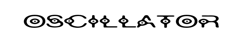 Oscillator font preview