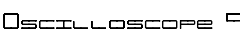 Oscilloscope 4 font preview