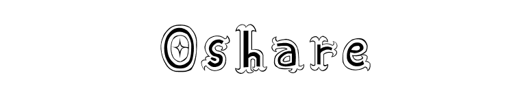 Oshare font preview