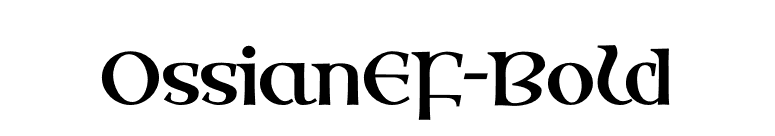 OssianEF-Bold font preview