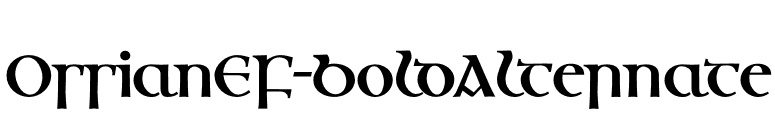 OssianEF-BoldAlternate font preview
