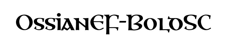 OssianEF-BoldSC font preview