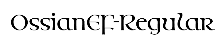 OssianEF-Regular font preview