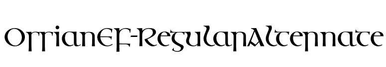 OssianEF-RegularAlternate font preview
