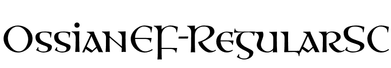 OssianEF-RegularSC font preview