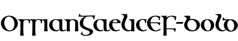 OssianGaelicEF-Bold font preview