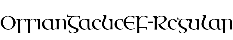 OssianGaelicEF-Regular font preview