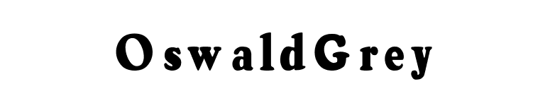 OswaldGrey font preview