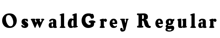 OswaldGrey Regular font preview