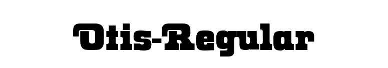 Otis-Regular font preview