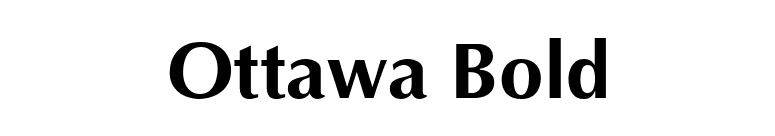Ottawa Bold font preview