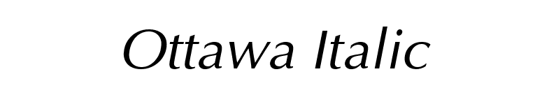 Ottawa Italic font preview
