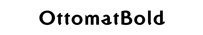 OttomatBold font preview