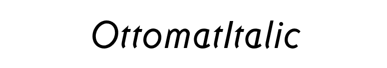 OttomatItalic font preview