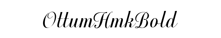 OttumHmkBold font preview