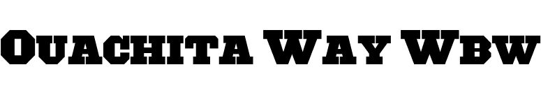 Ouachita Way Wbw font preview