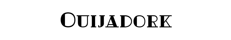 Ouijadork font preview