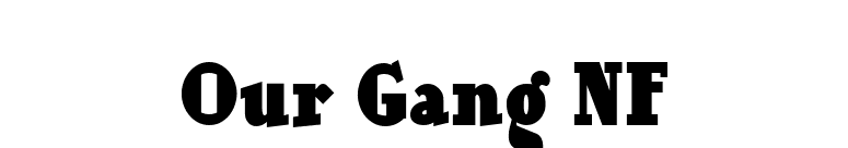 Our Gang NF font preview